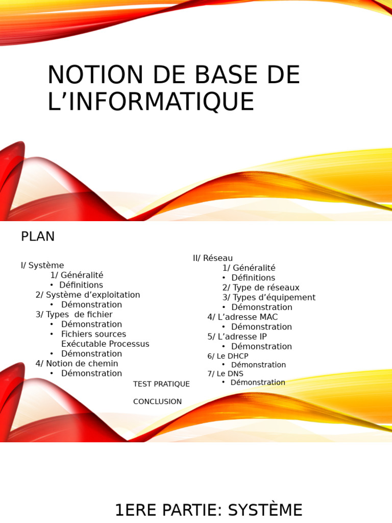 Notions de base en informatique | PDF | Adresse IP | Système de noms de ...