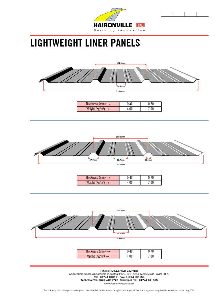 Lightweight Structural Panels Guide | PDF
