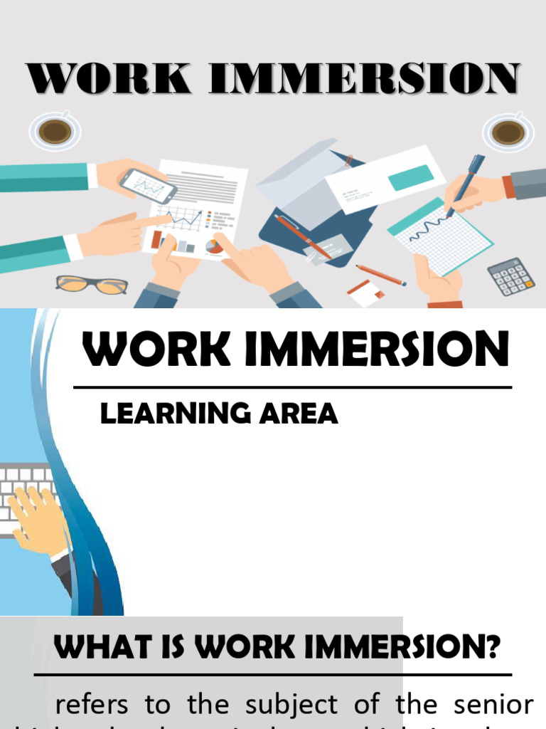 Work Immersion: Skills & Ethics Guide | PDF | Communication | Etiquette