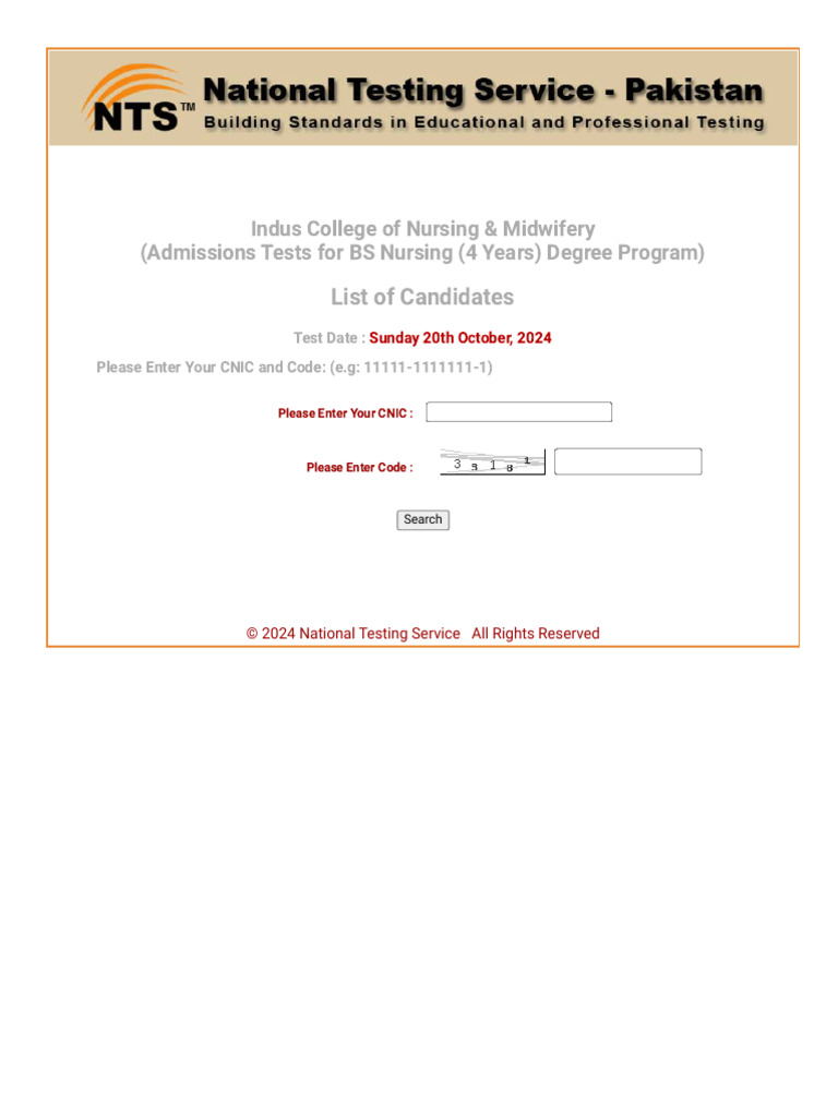 National Testing Service | PDF