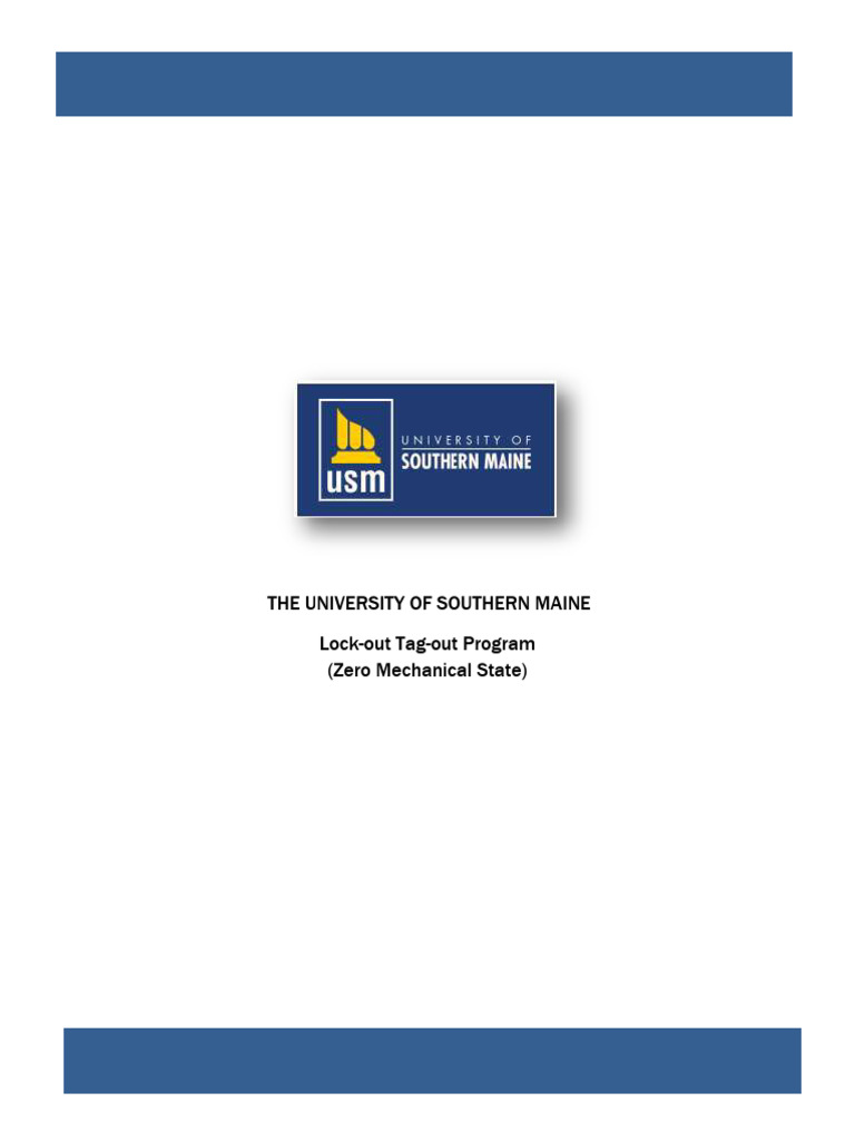 Lockout Tagout Program - 2 | PDF | Manufactured Goods