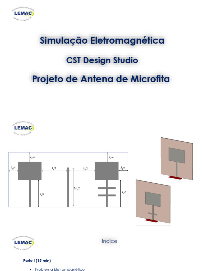 Simulação de Antena de Microfita CST | PDF | Equações de Maxwell ...