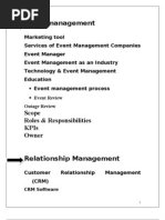 Event Management & Relationship Management