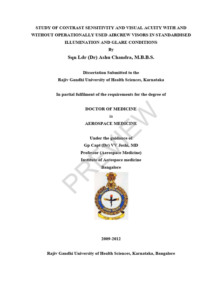 Study of Contrast Sensitivity and Visual Acuity With and Without ...