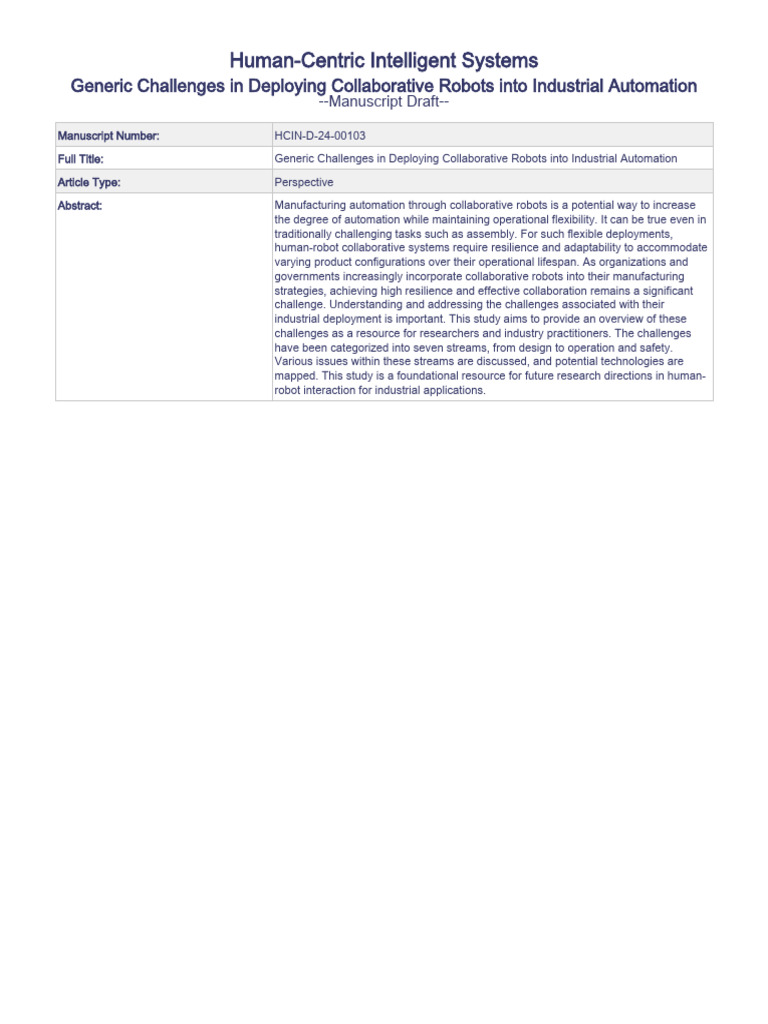 Hcin D 24 00103 | PDF | Automation | Robot