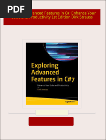 Download full Exploring Advanced Features in C#: Enhance Your Code and Productivity 1st Edition Dirk Strauss ebook all chapters