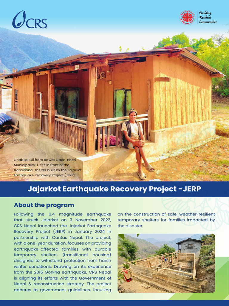 JERP II - 2 Pager - ENG | PDF | Earthquake Engineering | Capacity Building