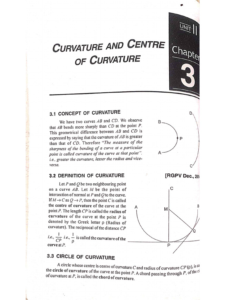 Curvature | PDF