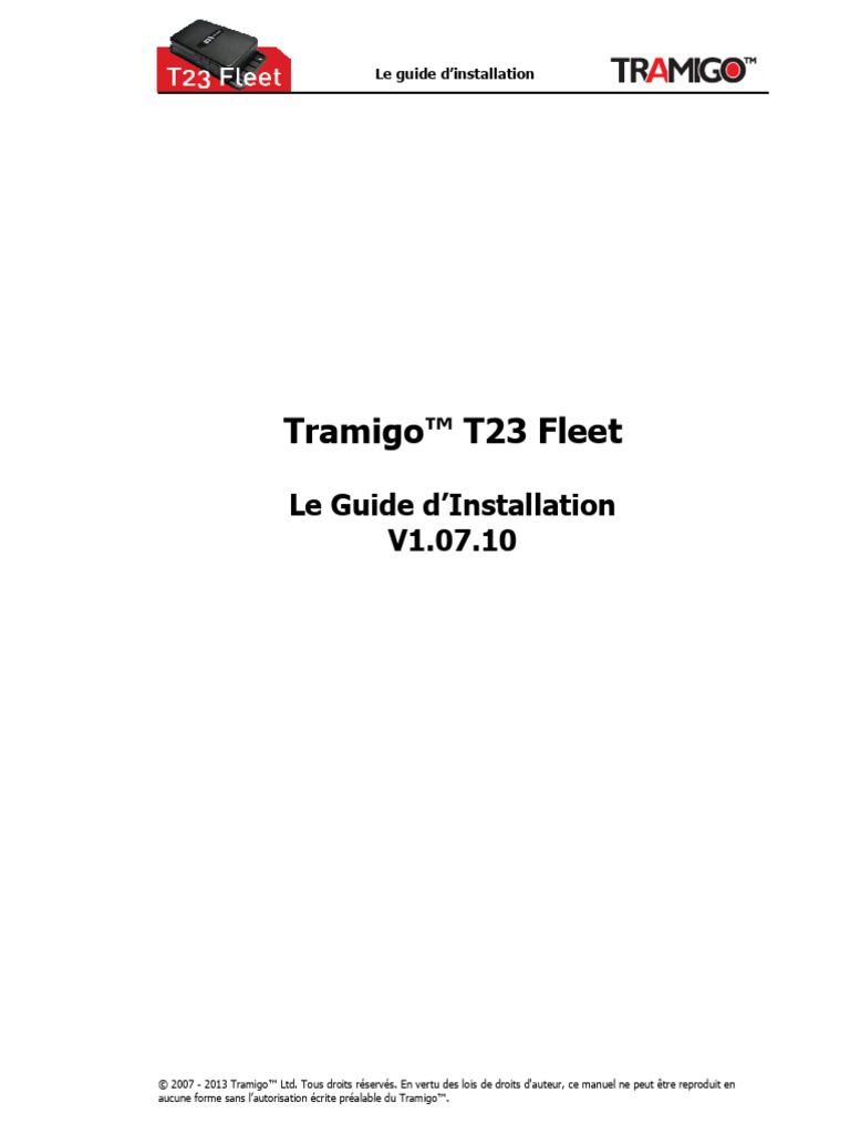 T23 Installation Guide FRA | PDF | Antenne (Radio) | Système de ...