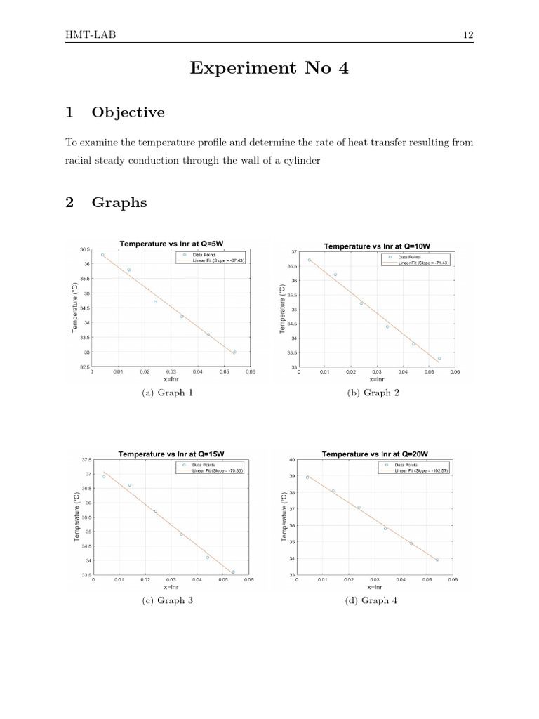 HMT Lab 4 | PDF | Heat Transfer | Thermal Conduction