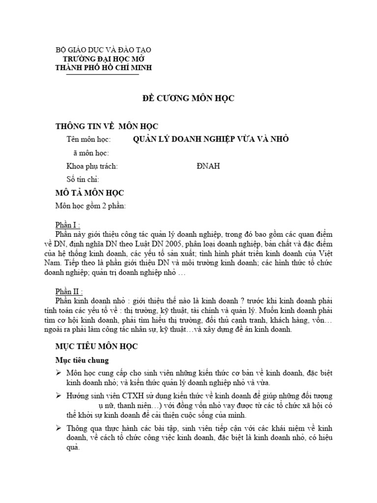 676-Quan Ly Doanh Nghiep Vua Va Nho | PDF