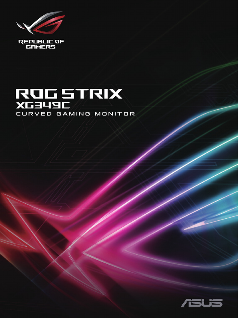 rog_strix_xg349c_series | PDF | Computer Monitor | Ac Power Plugs And ...