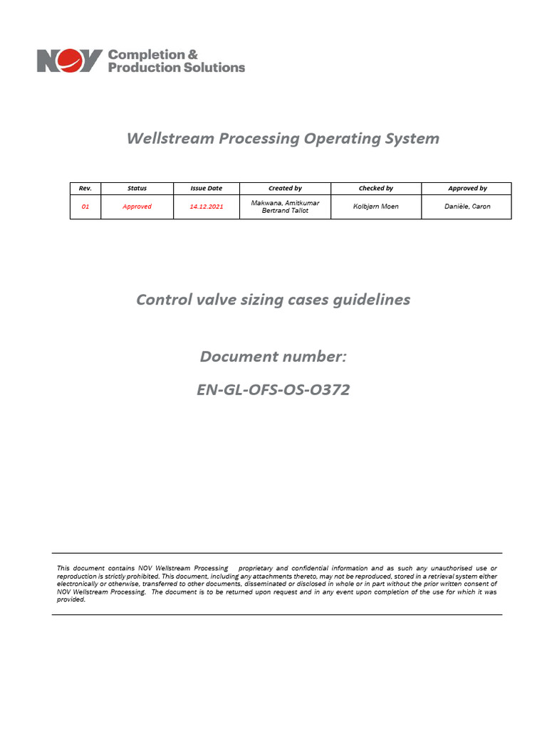 Control Valve Sizing Cases Guidlines | PDF | Pump | Valve