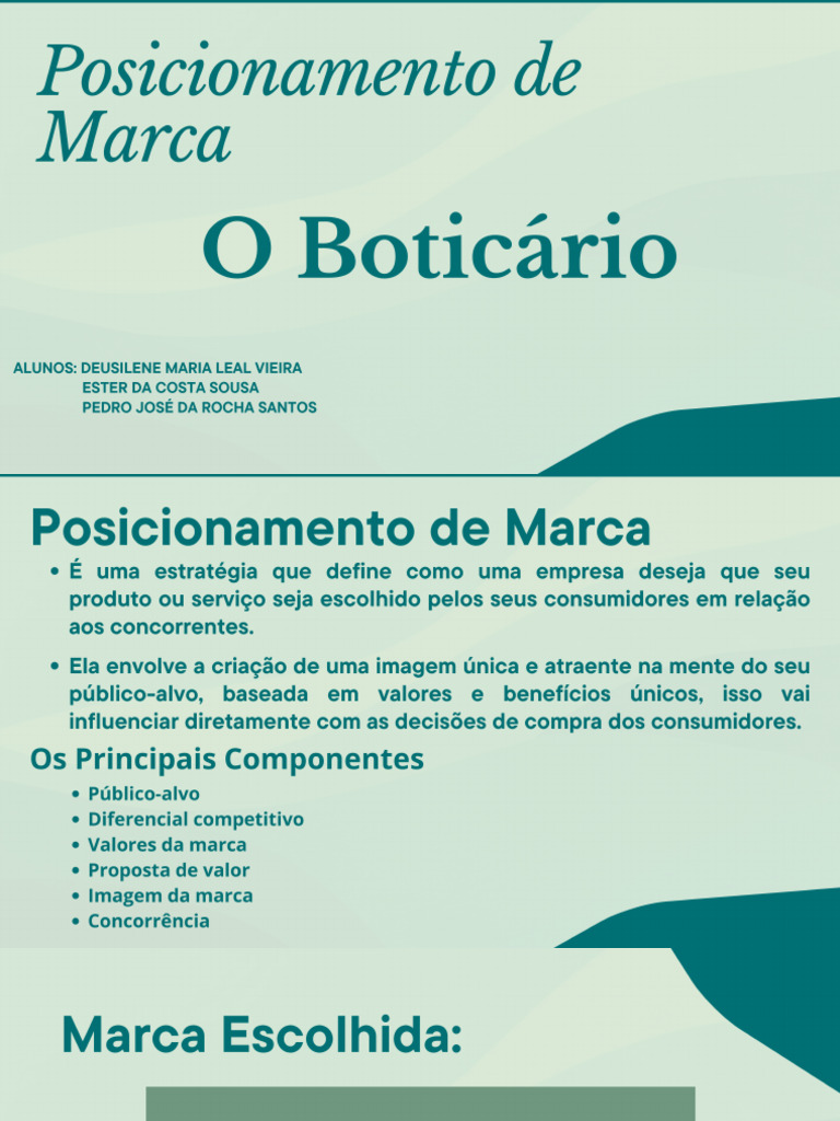 Posicionamento de Marca | PDF