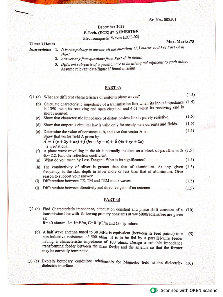 B.TECH ECE 5 Sem Dec 2022-23 | PDF