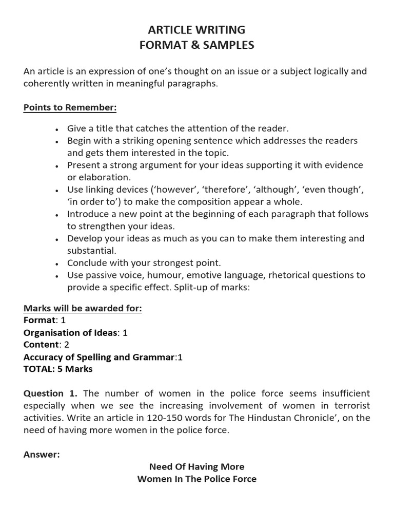 Article Writing | PDF | Obesity | Literacy