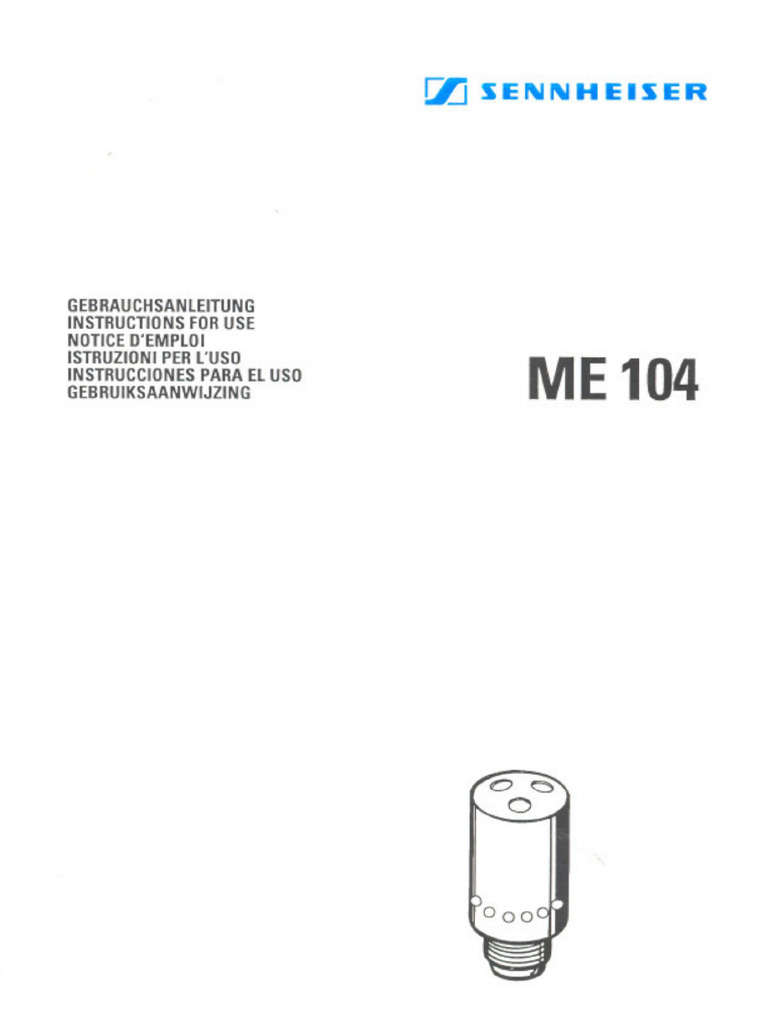 ME 104 Microphone Module Specifications | PDF | Microphone | Decibel