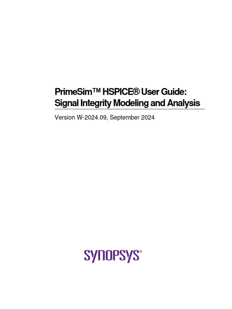 Primesim Hspice Si | PDF | License | Electrical Engineering