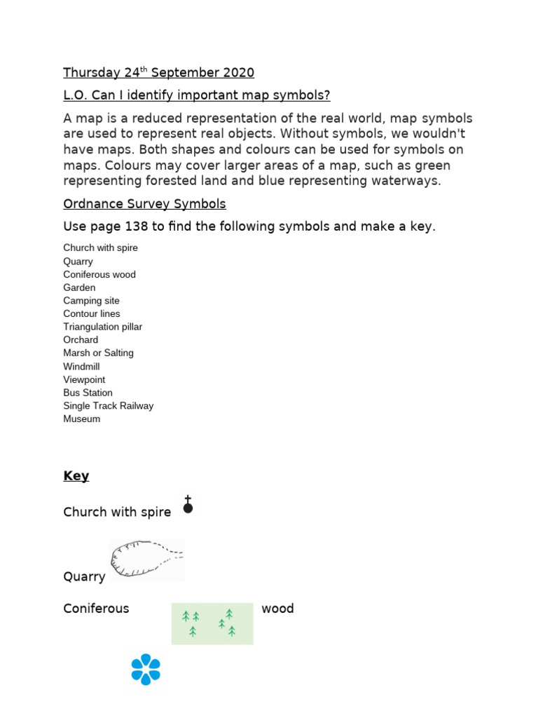 Understanding Map Symbols and Keys | PDF