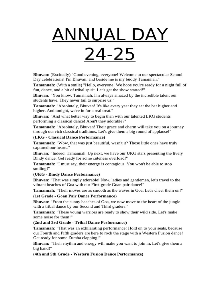 ANNUAL DAY | PDF