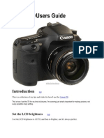 Canon 7D Users Guide