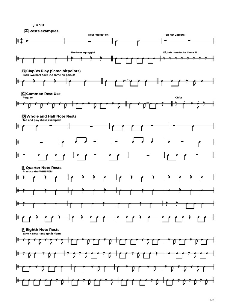 Rhythm Reading Practice Pdf