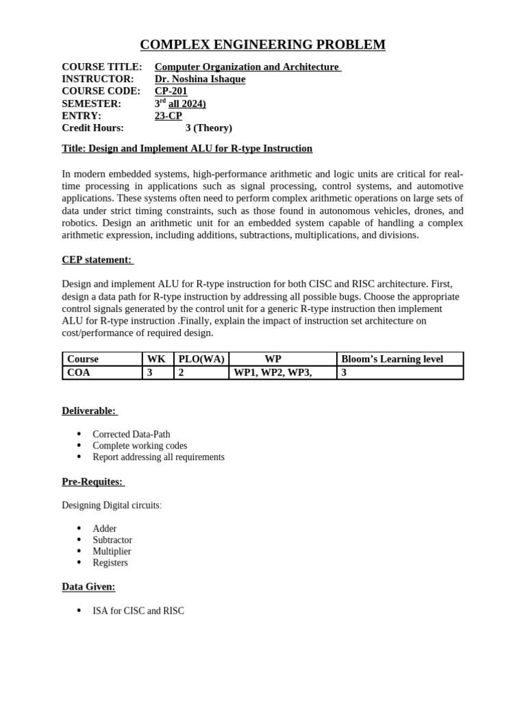 COA CEP-23 (Updated) - 1 | PDF