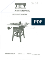 JWTS-10JF Table Saw Manual