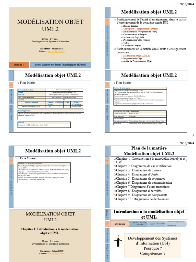 Introduction à la modélisation UML2 | PDF | Programmation orientée ...