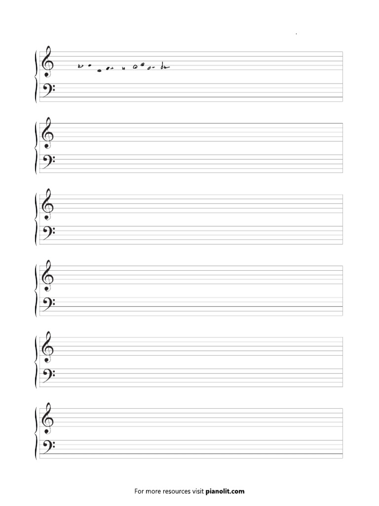 Piano Staff Test | PDF