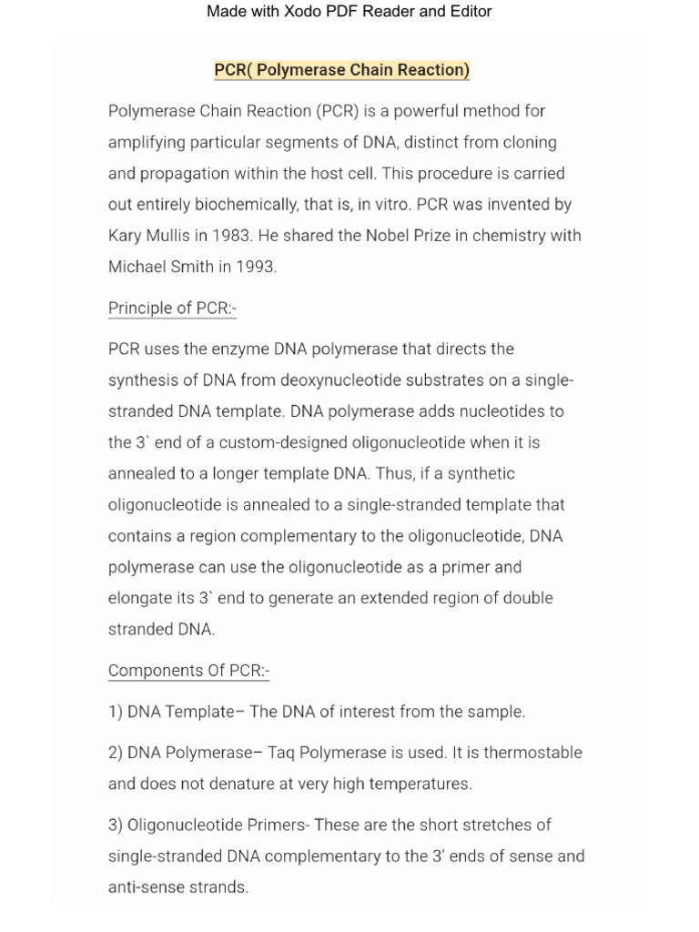 PCR | PDF