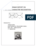 Optical Character Recognition - Report