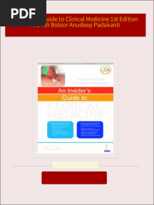 [Ebooks PDF] download An Insiders Guide to Clinical Medicine 1st Edition Archith Boloor Anudeep Padakanti full chapters