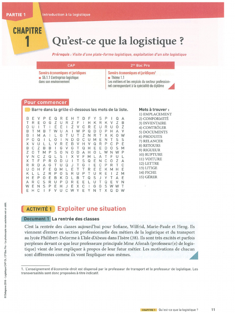 Chap1 Qu-Est-Ce Que La Logistique | PDF