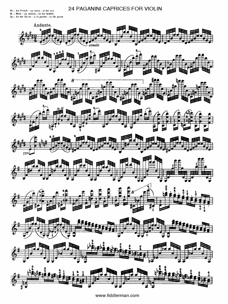 Paganini Caprices Complete | PDF