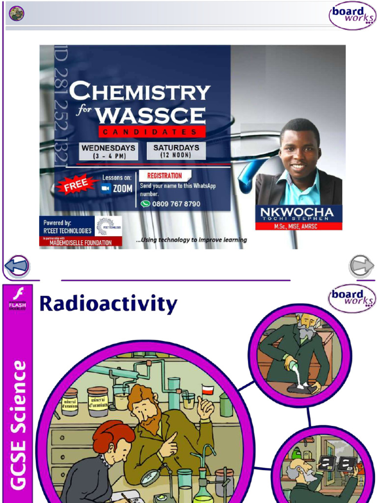 Radioactivity Lesson With MR Nkwocha | PDF | Radioactive Decay ...