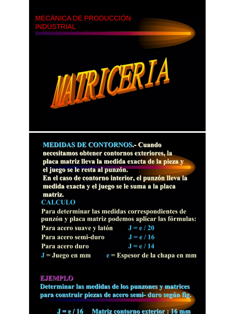 Sesión 6 - Matriceria Cálculos de Elementos de La Matriz Ok | PDF