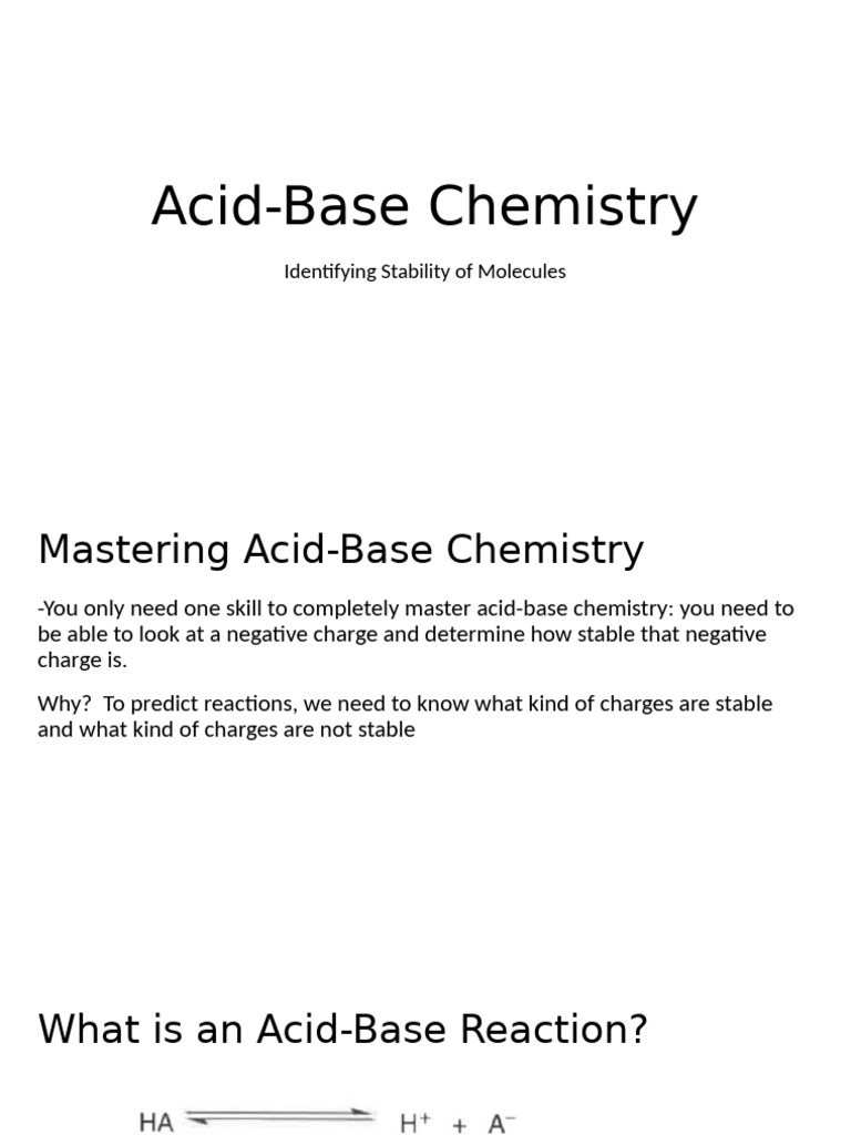 Acid Base Chemistry Pdf Acid Atoms
