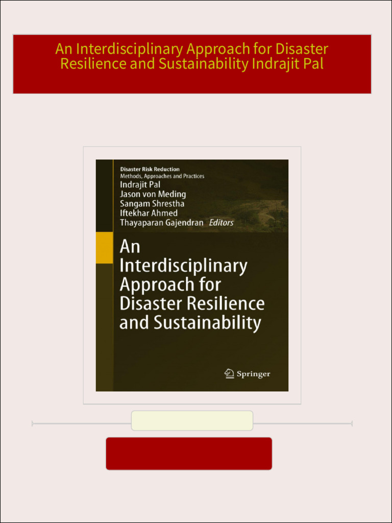 Download Full An Interdisciplinary Approach for Disaster Resilience and ...