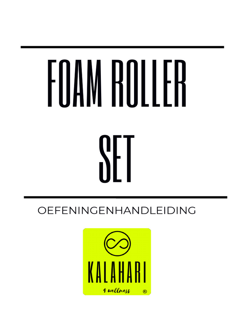 Set Foam Roller KALAHARI 3 In 1 - Con Rullo, Palla Doppia, Riccio E Borsa
