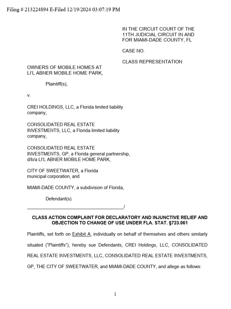 Lil Abner Filed Complaint | PDF | Legal Remedy | Injunction