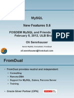 FOSDEM 2012: MySQL New Features in version 5.6