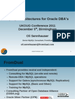UKOUG 2011: MySQL Architectures for Oracle DBA's