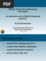 MySQL Monitoring With Zabbix