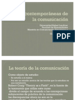 Taxonomía de Las Teorías de La Comunicacion