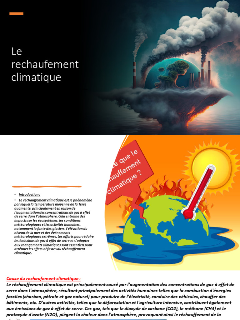 Réchauffement climatique : causes et solutions | PDF | Effet de serre ...