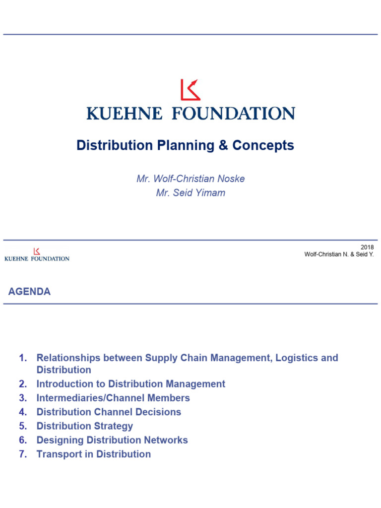 FMIP Distribution Slidedeck | PDF | Supply Chain | Logistics