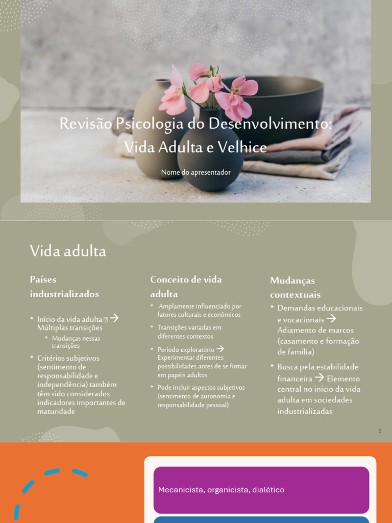 Psicologia do Desenvolvimento: Vida Adulta e Velhice | PDF | Psicologia ...