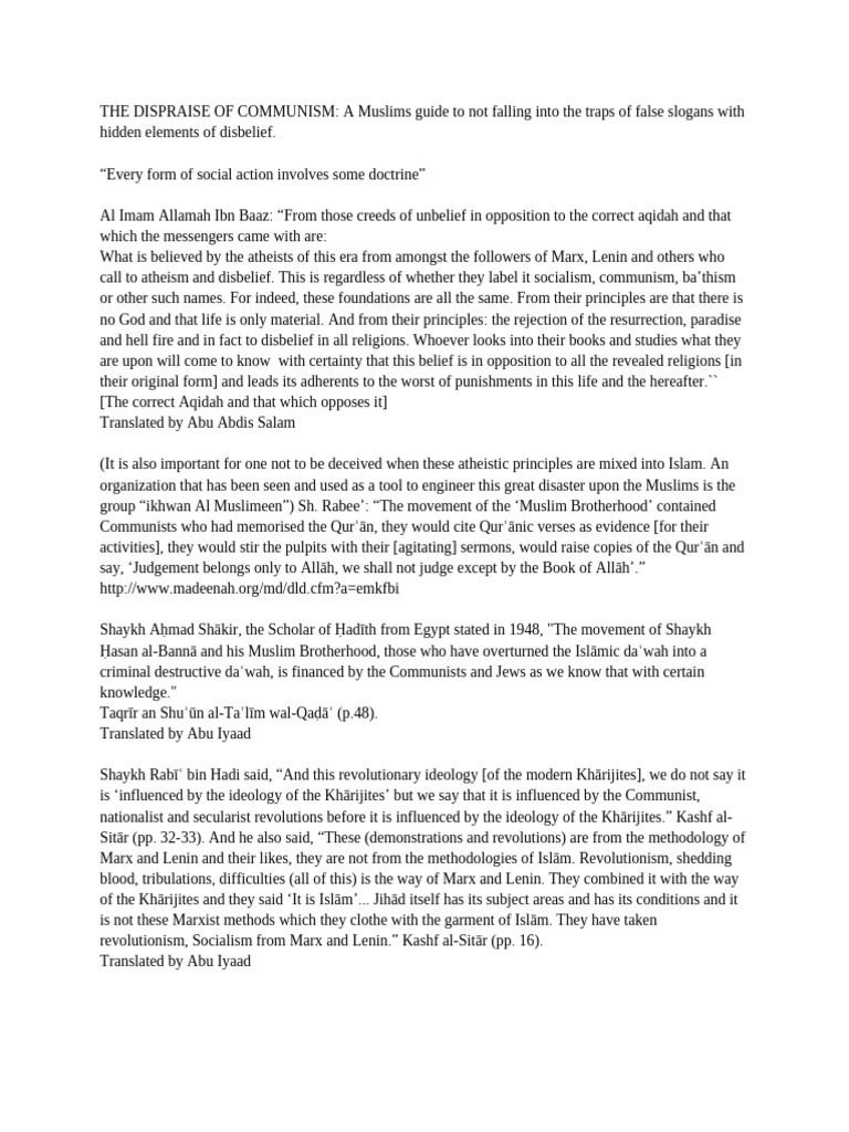 Dispraise of Communism | PDF | Communism | Soviet Union