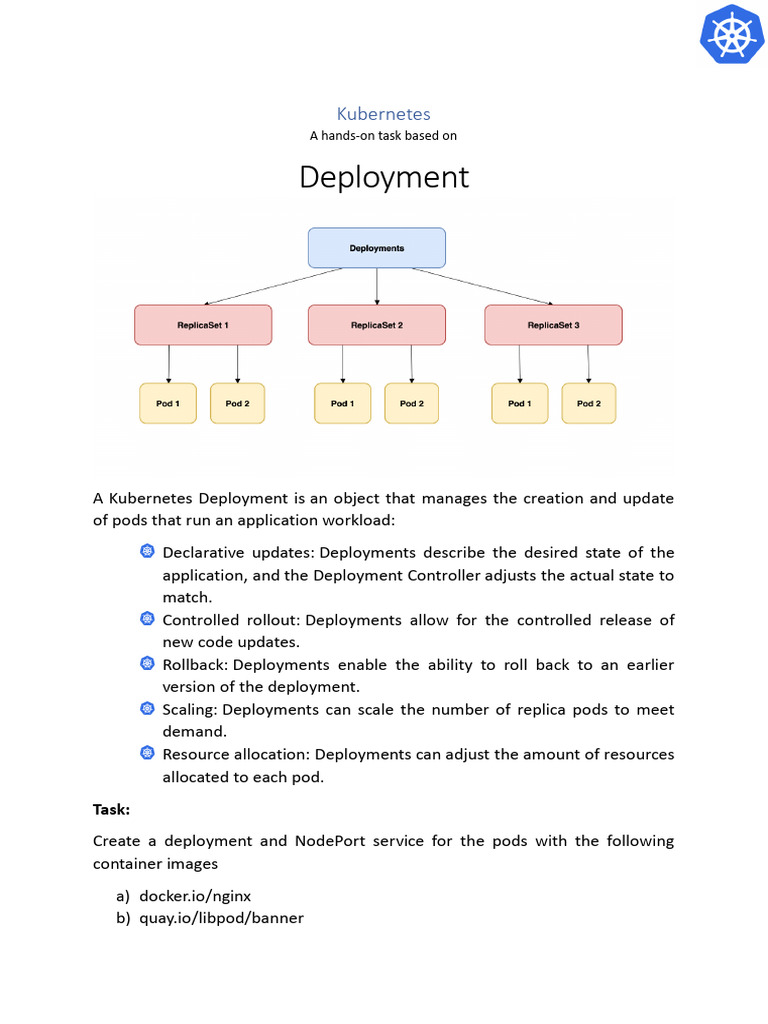 Kubernetes Deployment and NodePort Guide | PDF | System Software ...
